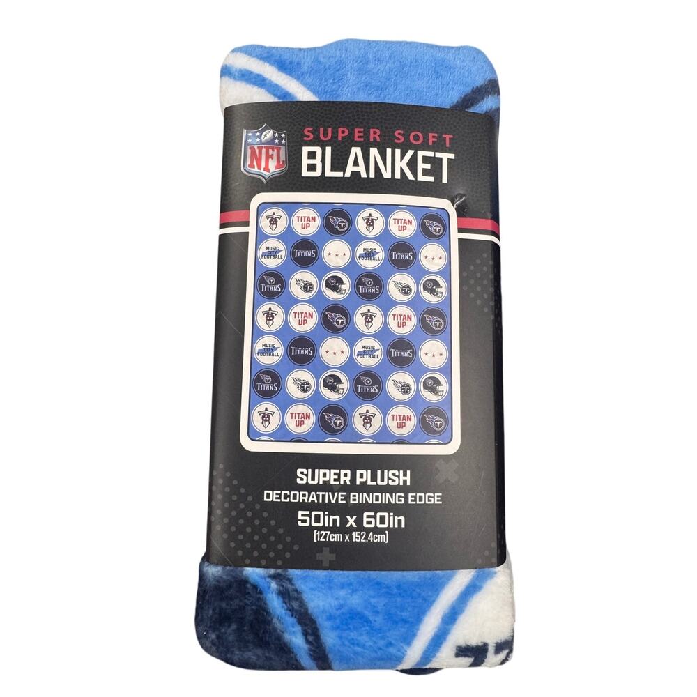 PP_664 New NFL Super Soft Blanket Tennessee Titans 50"x60"  $15 MSRP A0000664